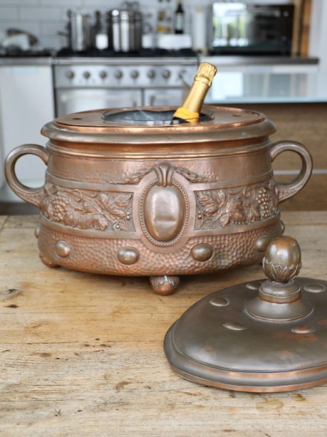 Antique French copper ice cream maker (Glaciere)