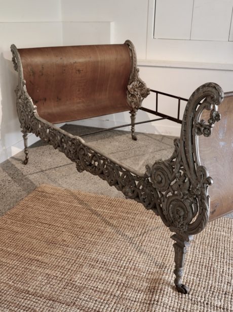 Napoleon III cast-iron daybed c1870