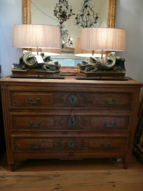 Louis XVI bleached oak commode c.1850