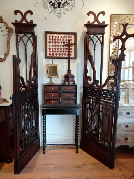 Private chapel gates in oak from Church in Reims c.1860-80