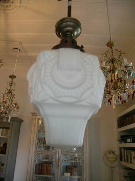 French Deco Hanging Pendant Light