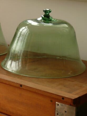 Pair of Antique Jardin cloches with bouton top c.1880