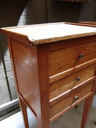 Pair of oak bedside cabinets c.1850