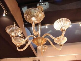 Italian glass Murano chandelier c.1950