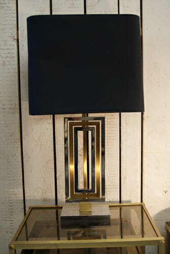 Chrome and Brass table lamp c.1970