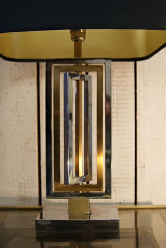 Chrome and Brass table lamp c.1970