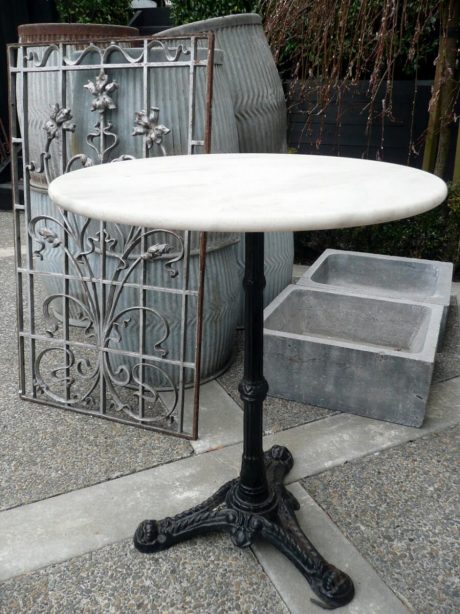 French Bistrot table with marble top c.1940