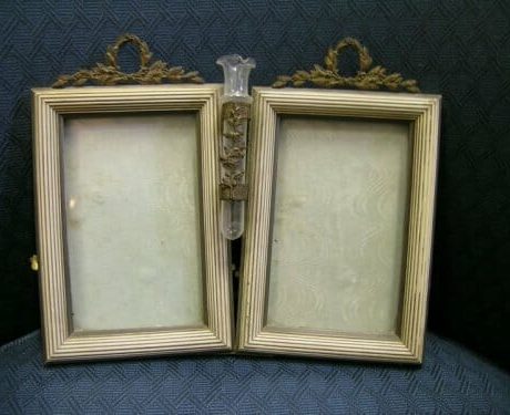 Napoloeon III photo frame with vase c.1850 -1860