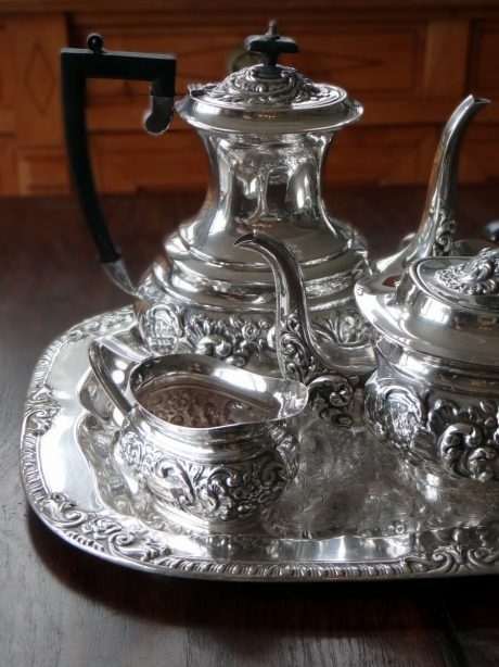 Silver plated cafe service set c.1900
