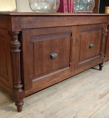 Antique French Oak shop counter c.1880