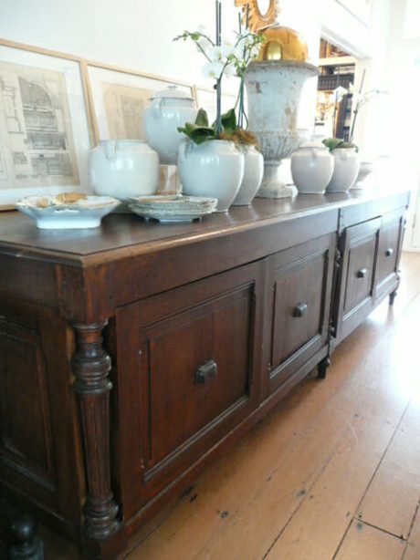 Antique French Oak shop counter c.1880