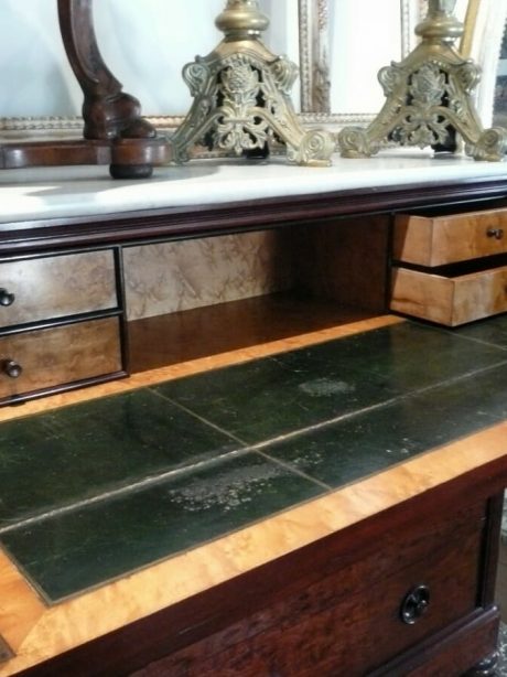 Mahogany Commode/Desk with marble top c.1850