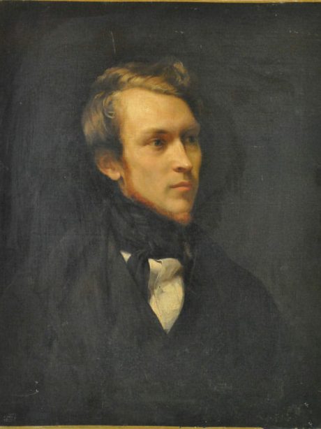 Antique male portrait oil on canvas c.1870