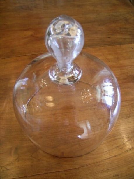 Vintage glass cloche