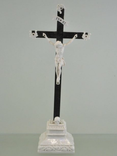 19th century porcelain statue of Christ