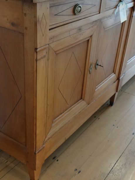 Cherrywood four door sideboard c.1890