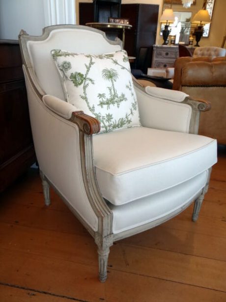 Pair of Louis XVI style painted armchairs c.1920