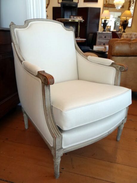 Pair of Louis XVI style painted armchairs c.1920