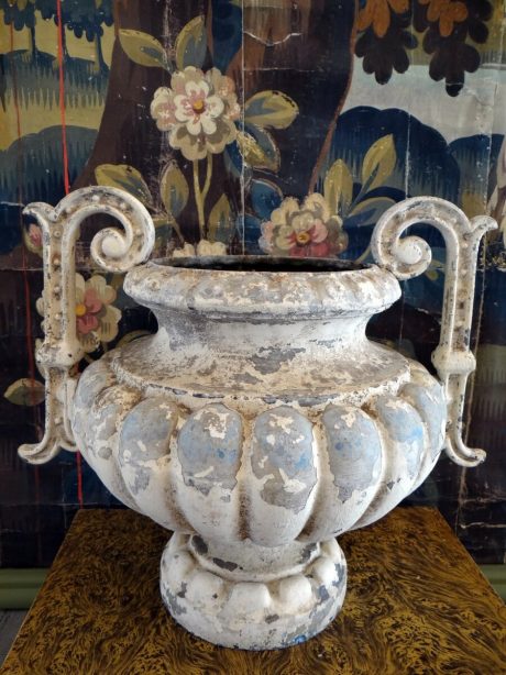 19th century Empire style French iron urn c.1870