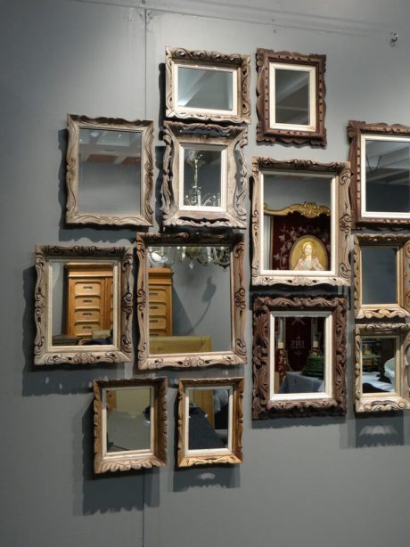 Collection of twenty one vintage mirrors c.1950