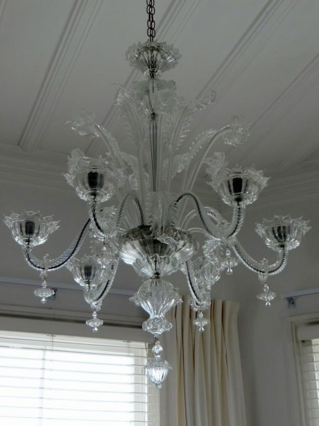 Murano crystal Daffodil chandelier c.1950