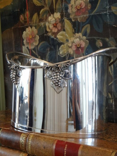 Vintage silver plated double champagne bucket