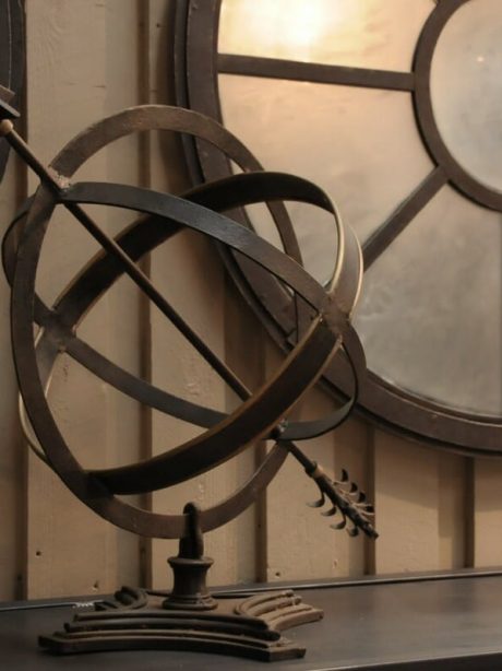 Metal armillary sphere c. 1960