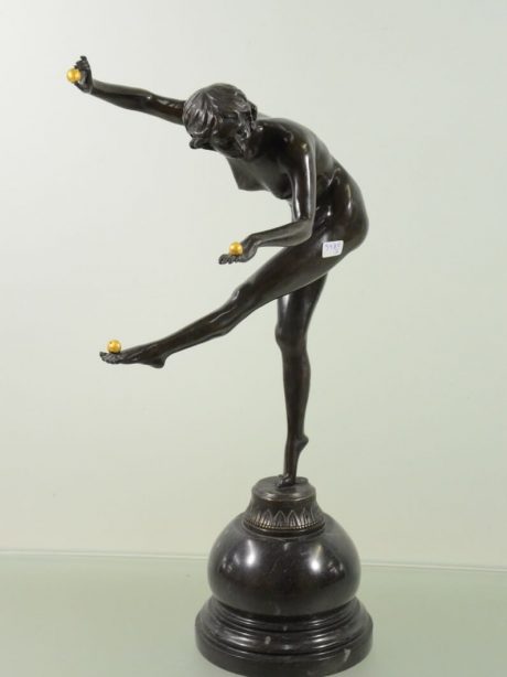 Bronze art deco sculpture 