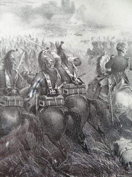 Framed Lithographs of Battle scenes of Napoleon 1827