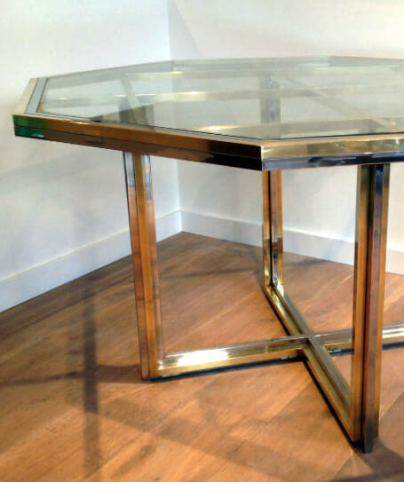 Italian 1970's dining table by Romeo Rega