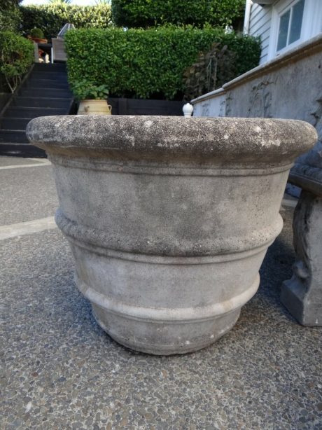 Pair of composte stone planters c.1970