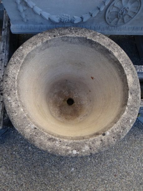 Pair of composte stone planters c.1970