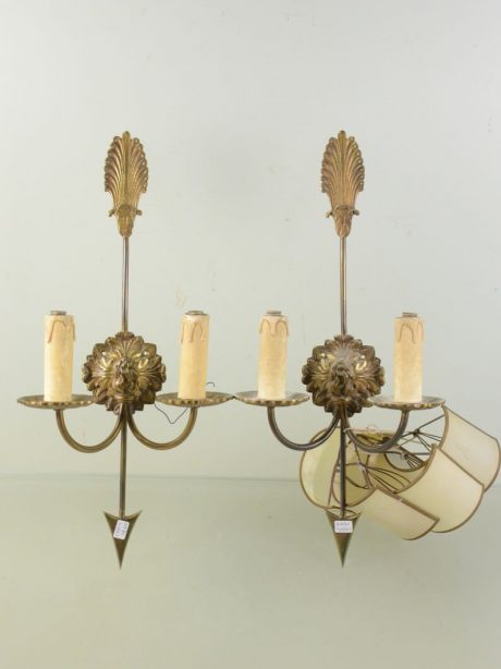 Pair of Directoire style wall sconces c.1940