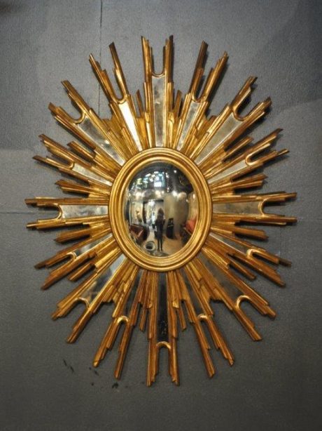 Gilded starburst mirror c.1960