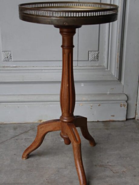 Pair of marble topped wine tables