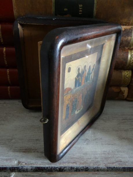 19th century framed icon painting c.1880
