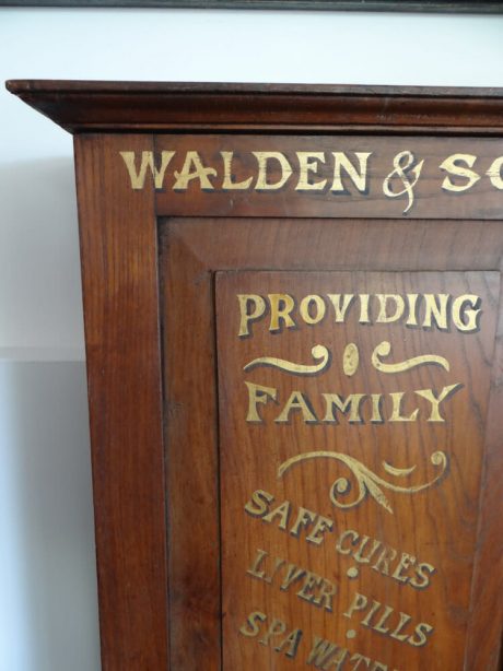 An English mahogany herbalists cabinet