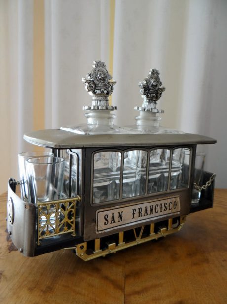 A 1960's novelty drinks San Francisco trolley bus