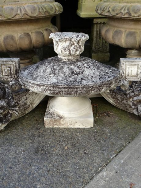 A pair of 19th century marble five piece garnitures c.1860