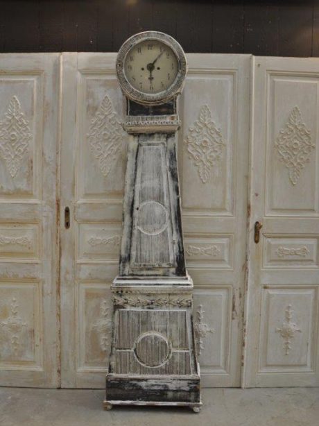 19th century painted Swedish Mora clock