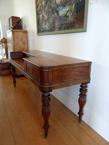 19th century English marquetry spinnet c.1820