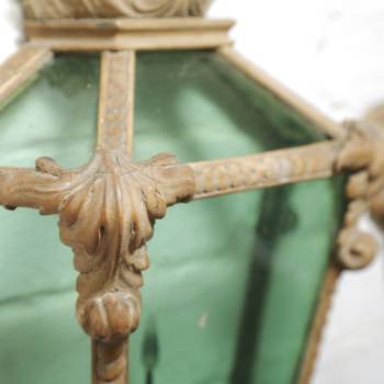 Excellent pair of Italian carved limewood lanterns c.1880