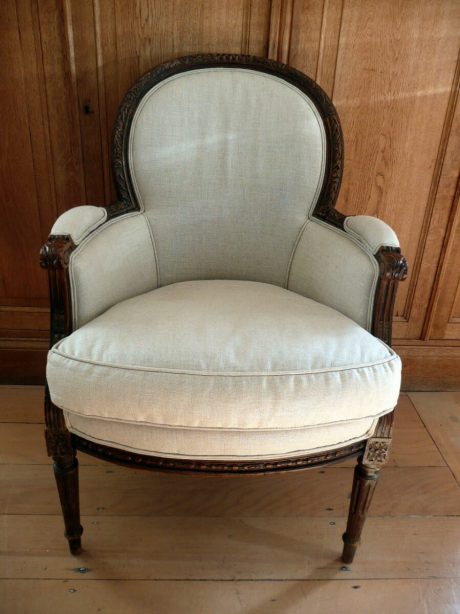 Pair of 1920's French Beechwood chairs