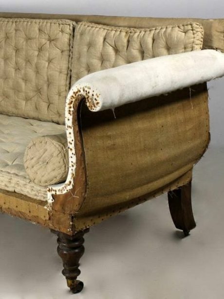 Large 19th century Regency Rosewood sofa from Thorpe Tilney Hall, Lincolnshire