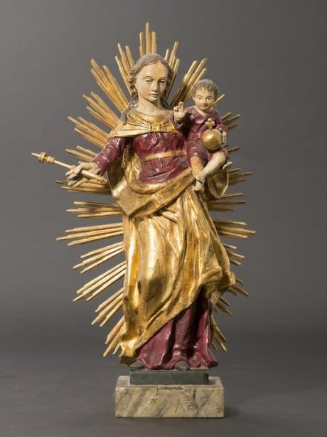 Italian Madonna and child statue c.1920