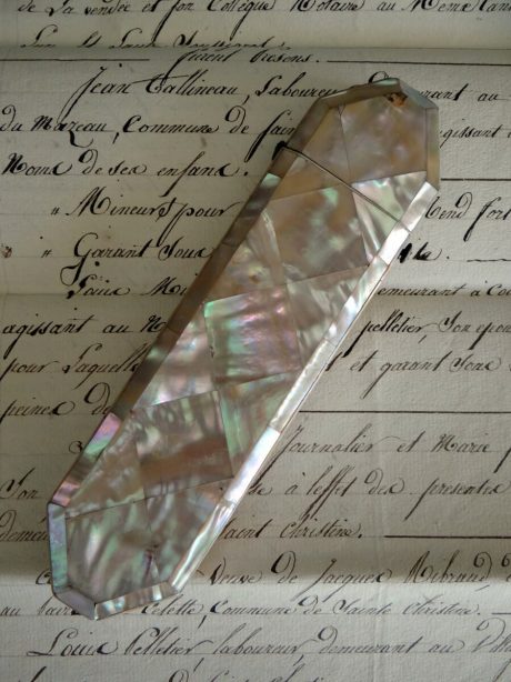 Antique Mother of Pearl spectacle case