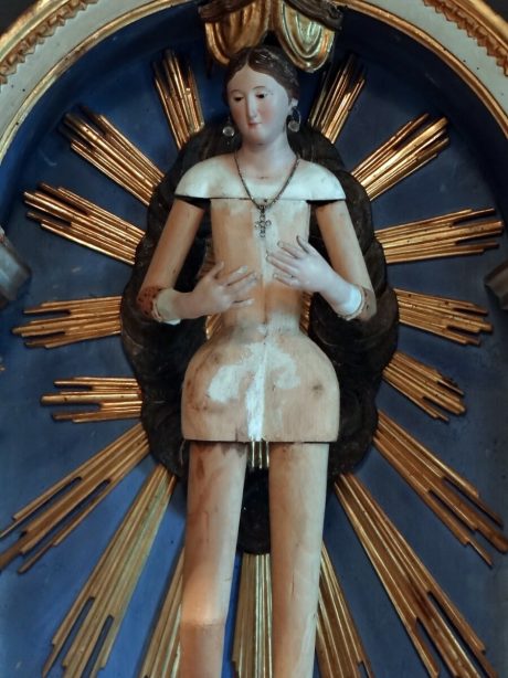 Italian 19th century polychromed figure of Madonna