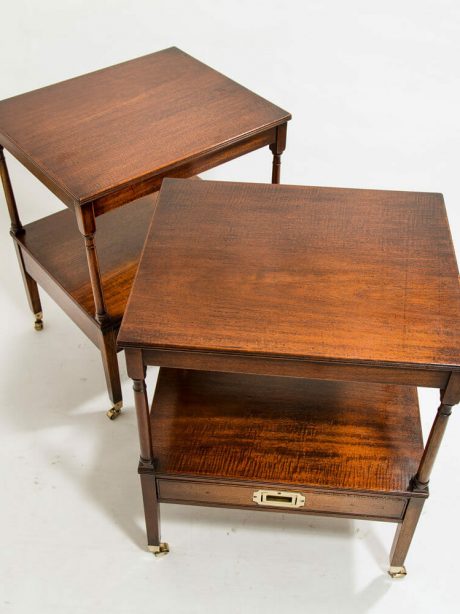 Pair of English Mahogany end tables c.1920