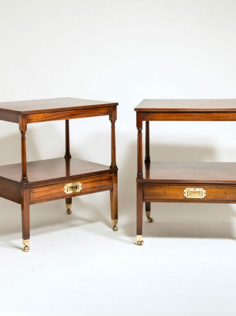 Pair of English Mahogany end tables c.1920