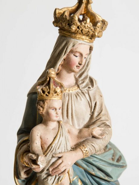 Plaster figure of the Virgin Mary and Child c.1870